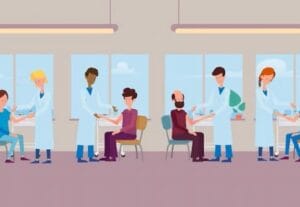 Motion design informatif sur la transmission virale (ECDC)